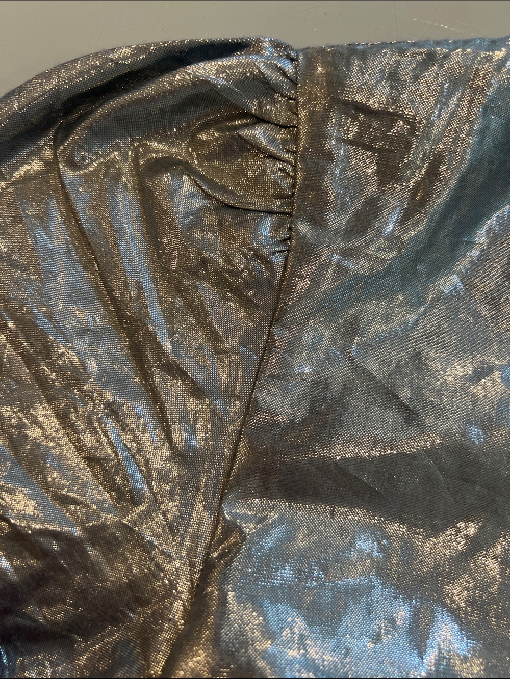 Mini Boden Metallic Multi-Color Dress - Silver & Rainbow Panels - Picture 6 of 7